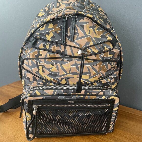 Tod's Italy Tech Zaine Easy Lacci Nylon Graphic Backpack, XDMMDDGT3L0JWJ987N - Picture 8 of 11